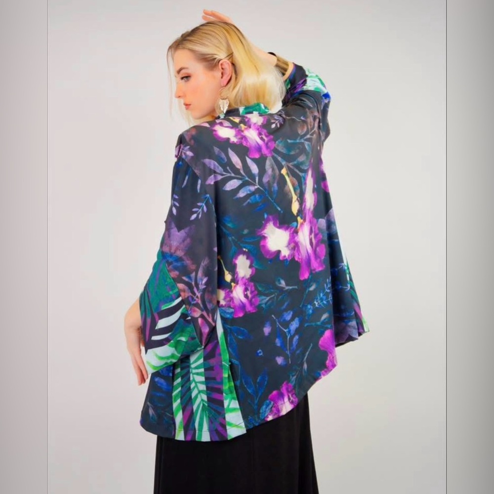 Kimono with Mom’s Iris Print